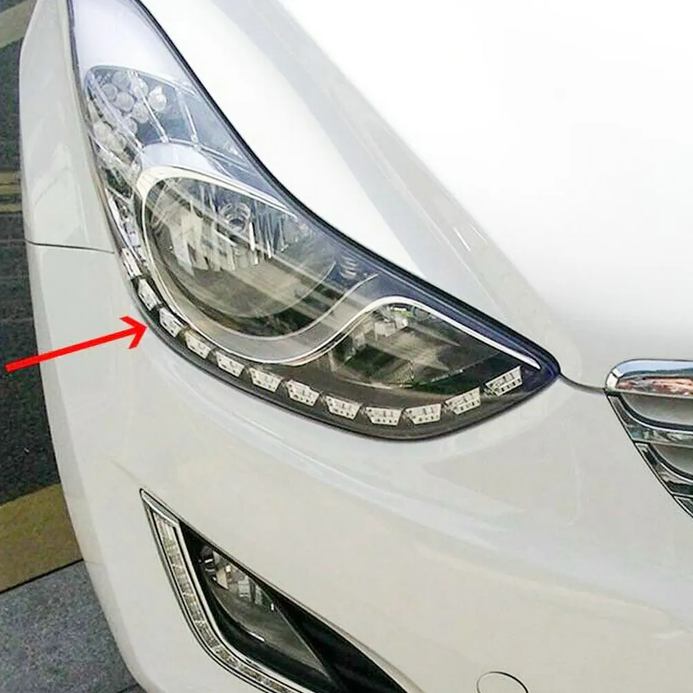 Гибкая светодиодная лента RGB для автомобильных фар 2 шт.