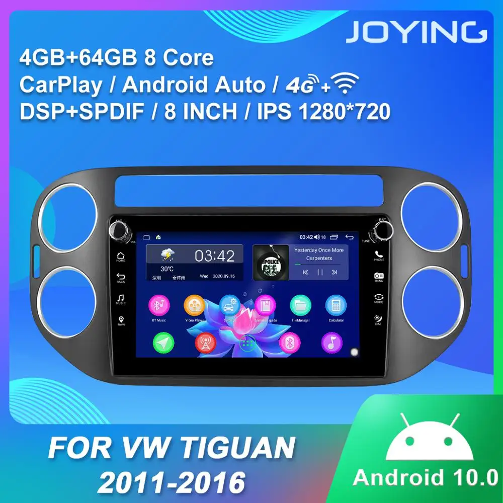 

Автомобильное радио, Android 10,0, GPS-навигатор, стерео видеоплеер, 4 Гб, поддержка 4G, 8 дюймов, IPS HD, btдля Volkswagen Tiguan 2011-2016, Авторадио