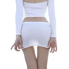 Юбка-карандаш Женская Блестящая, с заниженной талией