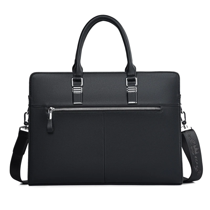 Men's Fashion Business Briefcase Leather Shoulder Bag For Male 14 15 inch Laptop Travel Large Capacity Handbag Messenger Bags