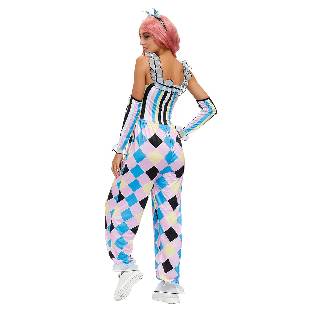 Women Clown costume for Carnival Halloween Adult Women Joker Costume Dress Up Female Circus Clown Naughty Cosplay Clothing images - 6