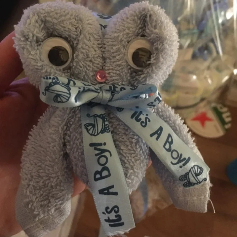 

1 Roll 10Yards It is a Boy Girl Printed Ribbon Baby Shower Christening Satin Ribbon Gift Packing DIY Crafts Christmas Ribbons