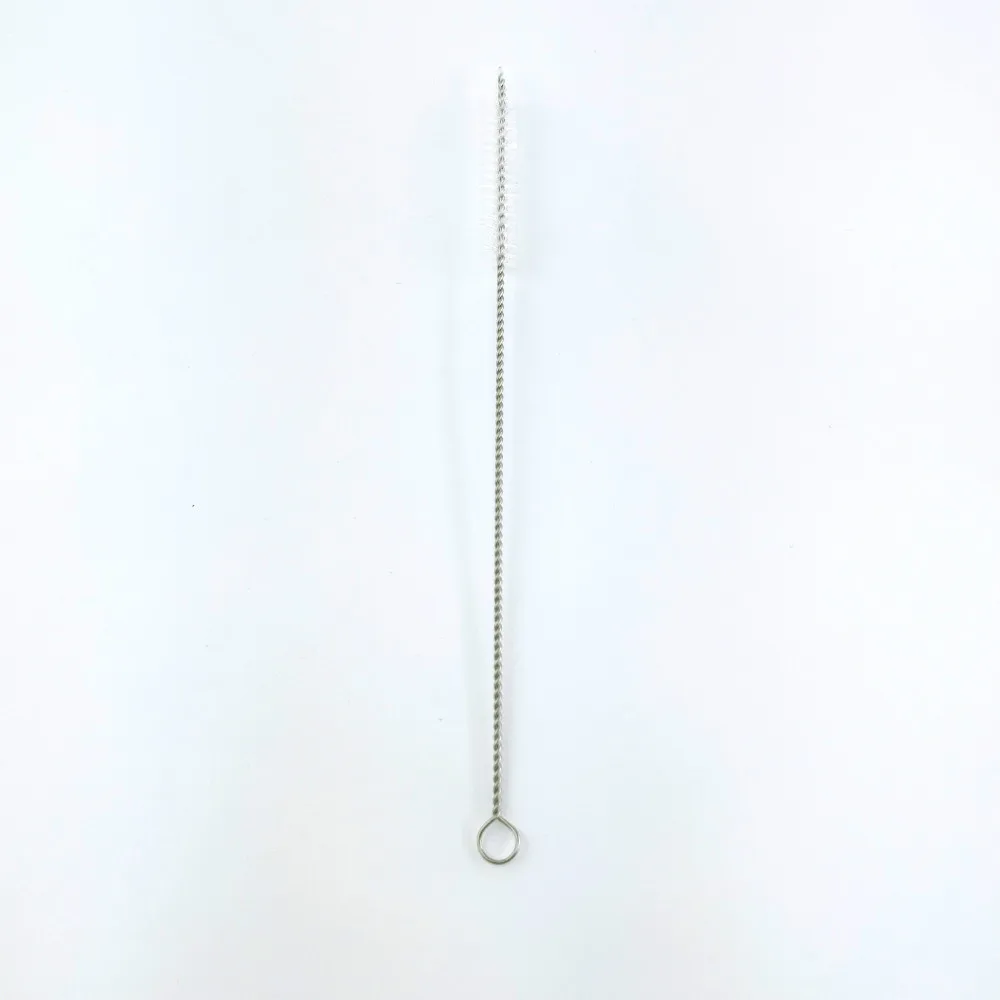 100 шт. Нержавеющая сталь нейлон соломенная щетка для очистки питьевой воды трубы