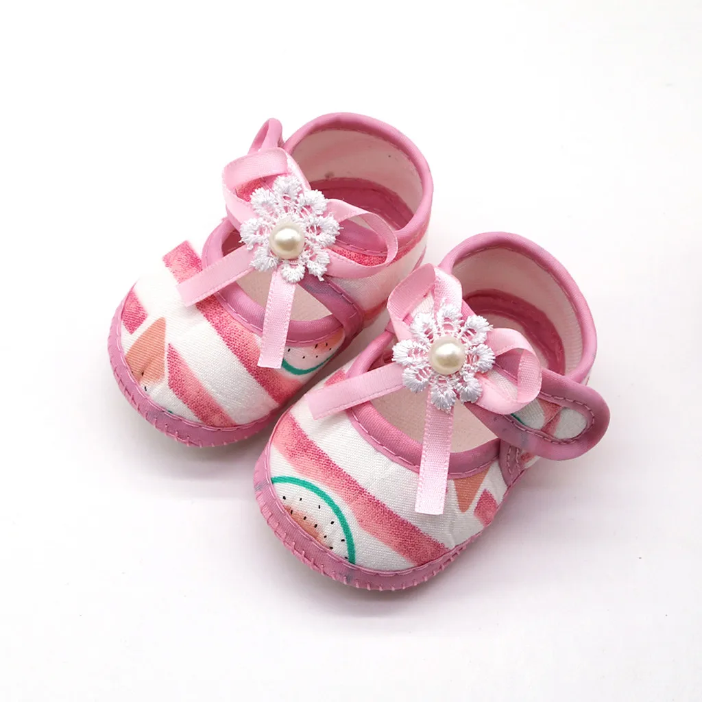 

Baby Shoes Newborn Baby Girls Watermelon Printing Prewalker Walking Shoes Soft Sole First Walkers Shoes Baby Moccasins 2020 New