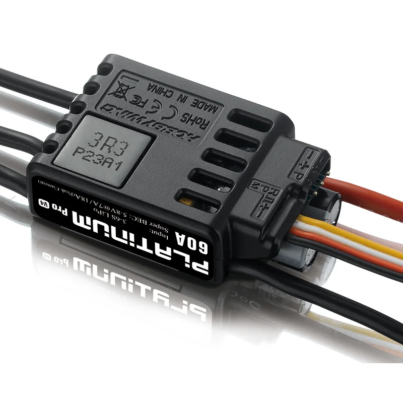 HobbyWing Platinum PRO V4 60A ESC (3S-6S) для 450-480 класса Heli (Пропеллер: 325-360 мм)