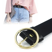 Unisex Round Metal Circle Belts Hot Designer Brand Punk Belt For Women