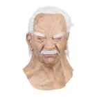 Супермягкая маска для мужчин, Забавные Маски на Хэллоуин, супермягкая маска для взрослых пожилых, латексная маска на голову, Реалистичная Маска Для дедушки с лицом человека