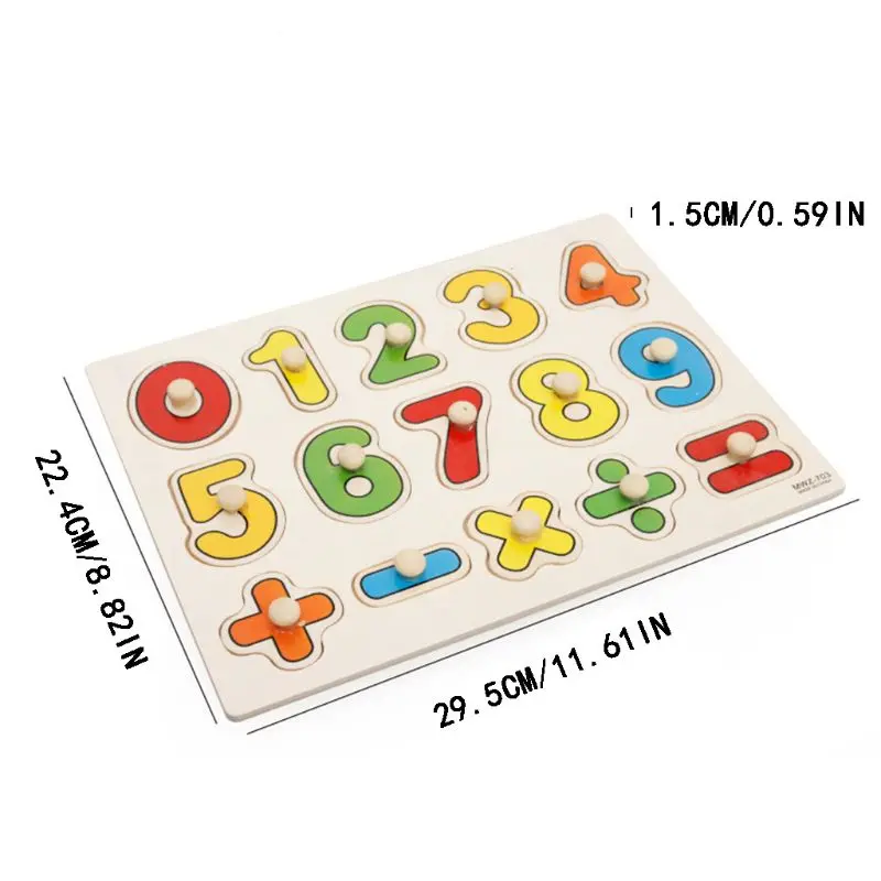 

Baby Toddler Intelligence Development Cartoon Wooden Puzzle Educational Cognitive Toys Fruit/Animal/Letter/Number