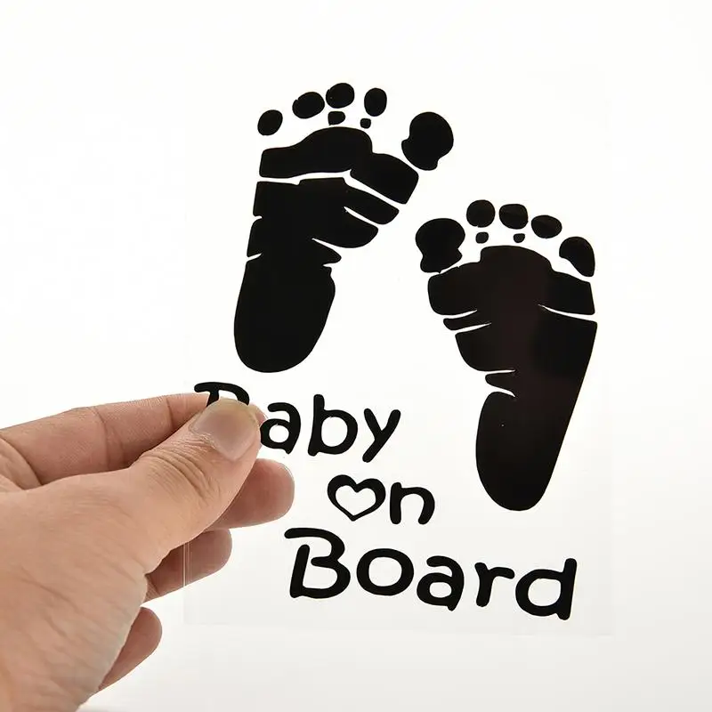 1 шт. новый дизайн милые детские наклейки с буквами на доске следов ног авто