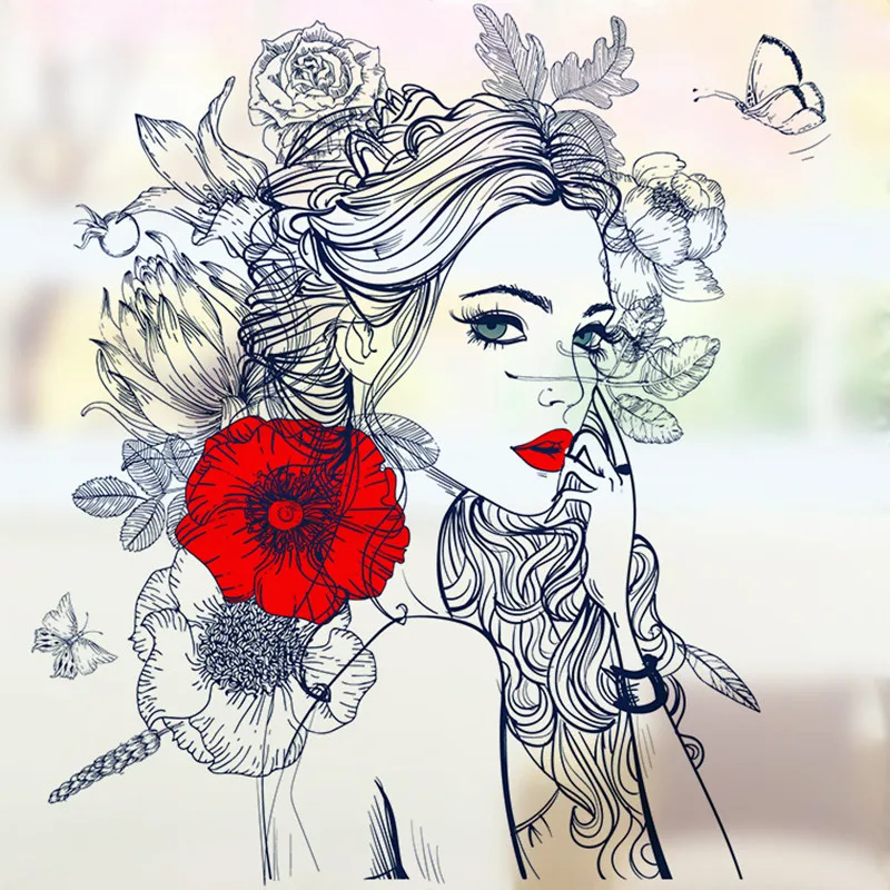 Наклейки на окно унитаз ванную комнату темно красные наклейки стену для девушек