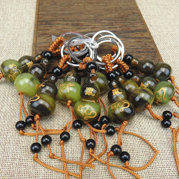 Подвеска с имитацией китайского знака зодиака подвеска пряжкой для ключа в виде