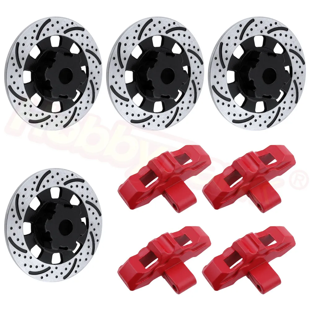 4 шт. 1/8 RC алюминиевый тормозной дисковый суппорт подходит для 17 мм шестигранные