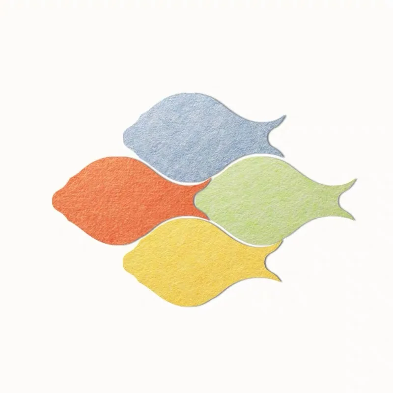 

Cartoon animal kids room study bedding living wallpaper hair felt fish 3d environmental protection 4pc household 3D wall sticker