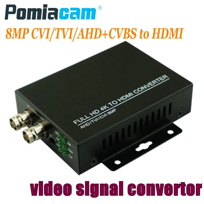 5 шт./лот преобразователь видеосигнала Full HD 4K HDC-ADH конвертер CVI/TVI/AHD + CVBS в HDMI 8MP