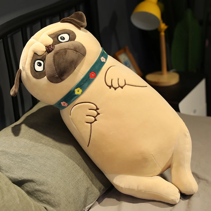 

45/65/90cm Big Size New Cute Animal Kawaii Pug Dog Plush Toys Sleep Pillow Kids Birthday Gift Child Girl Xmas Valentine's