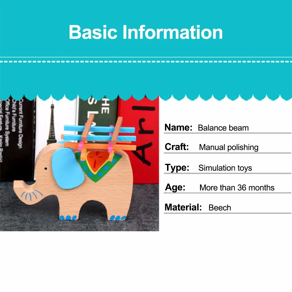 828 цена детские игрушки обучающие балансирующие блоки слона деревянные из бука