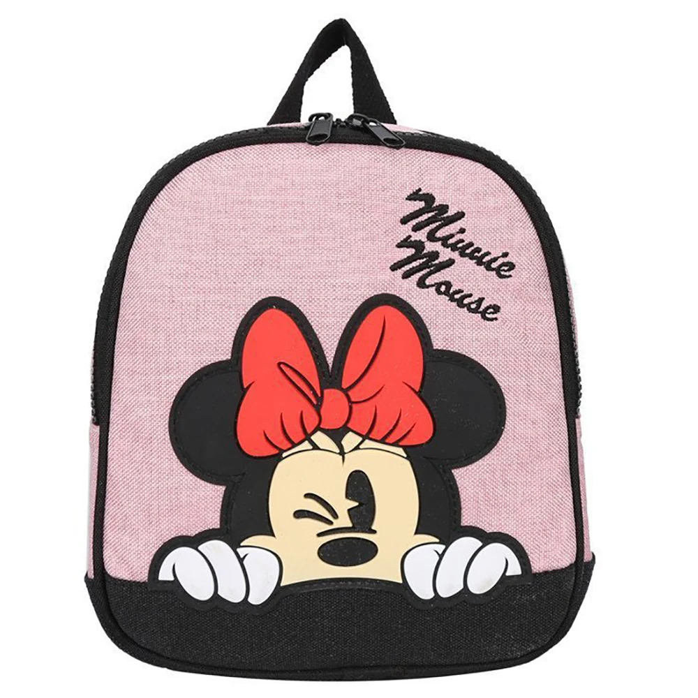 

Disney Designer Kids Backpacks For Kindergarten Girls Minnie Mouse Print Schoolbags Children women Cute Cartoon Mini Bags New