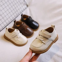 autumn winter new toddler boys girls leather shoes childrens single flats shoes 1 3 year old baby oxfords shoes
