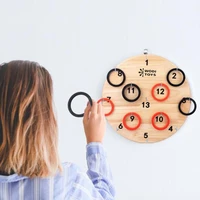drinking game toy toy wooden ring toss game toss hook board game indoor wall toss ring game set for kids adults