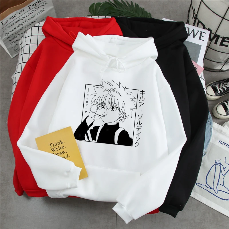 

Hot Japanese Anime Manga Kawaii Hunter X Hunter Hoodie Men Funny Cartoon Hisoka Streetwear Sweatshirt Hip Hop Graphic Hoody Male