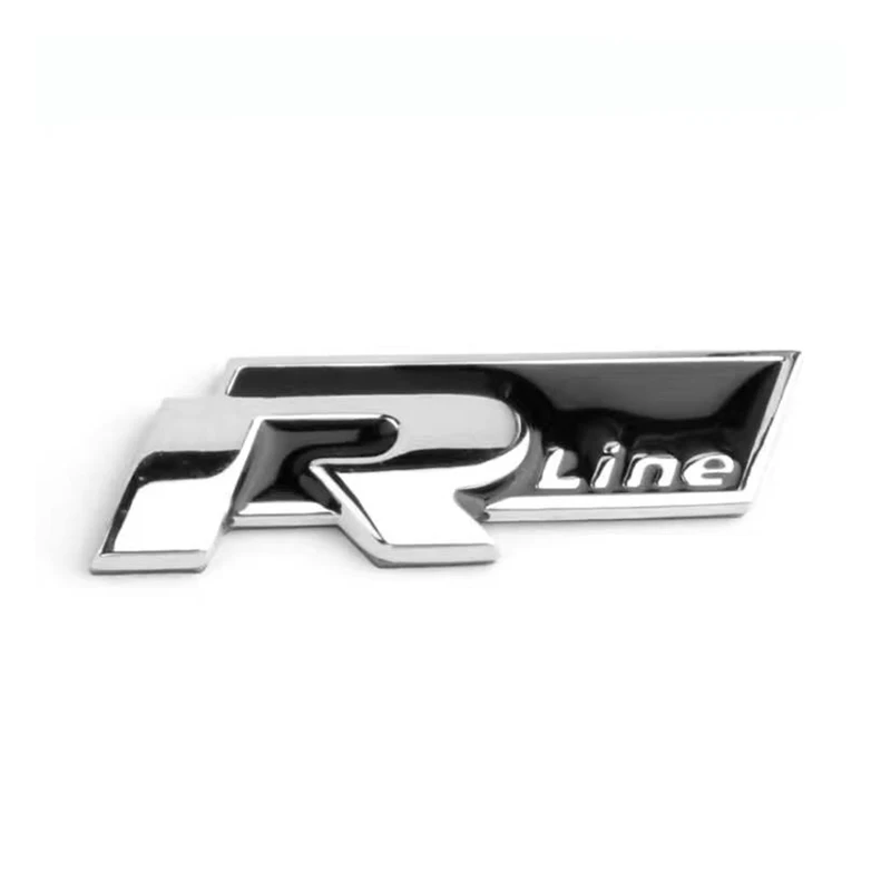 

R-LINE R Logo Car Front Grille TrunkTailgate Badge Stickers Decoration Accessories For VW Polo Golf Passat Jetta Scirocco Bora