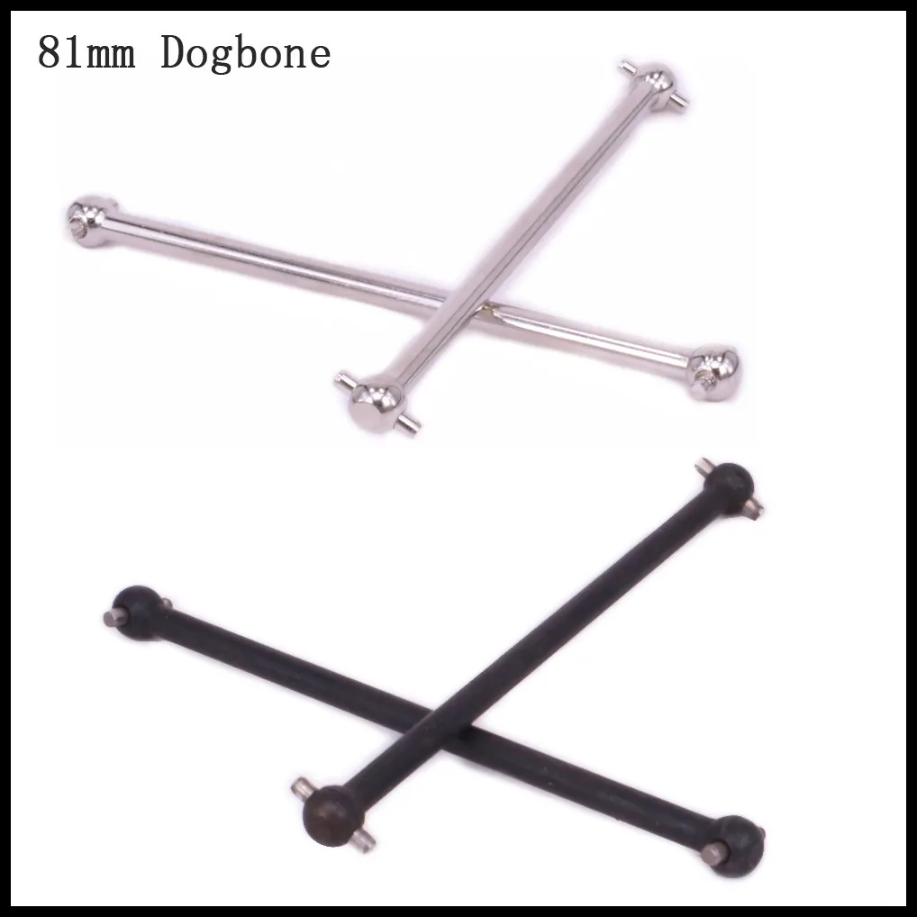 

2pcs 81mm Dogbone Drive Shaft Black Iron Silver Steel For 1/10 Fs Racing Big Foot Monster Truck Driven Shaft 512035 Dogbone