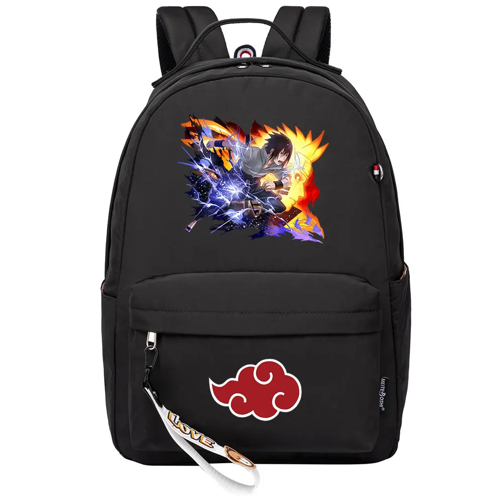 Anime Narutoes Kakashi Uchiha Itach Sasuke Boy Girls Kids School Book Bags Women Bagpack Teenagers Canvas Laptop Travel Backpack | Багаж и