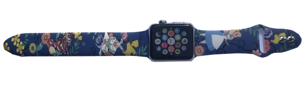 Силиконовый спортивный ремешок YUKIRIN с Микки-Маусом для Apple Watch, серия 4, 3, 2, 1, ремешок для iWatch, для девочек 38, 42 мм, 40, 44 мм