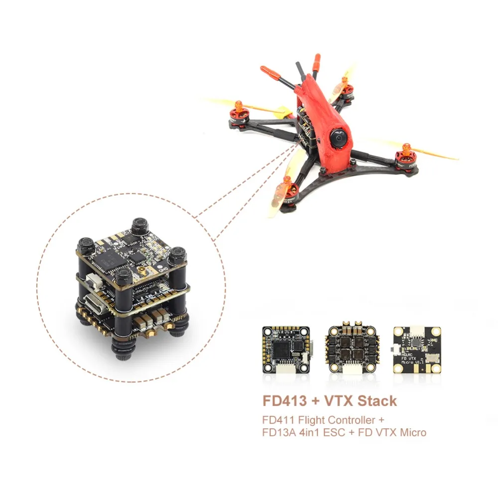 HGLRC зубочистка Parrot120 микро RC FPV гоночный Дрон с камерой PNP F411 2-4S управление полетом 13A 4в1 ESC 1103 кв мотор