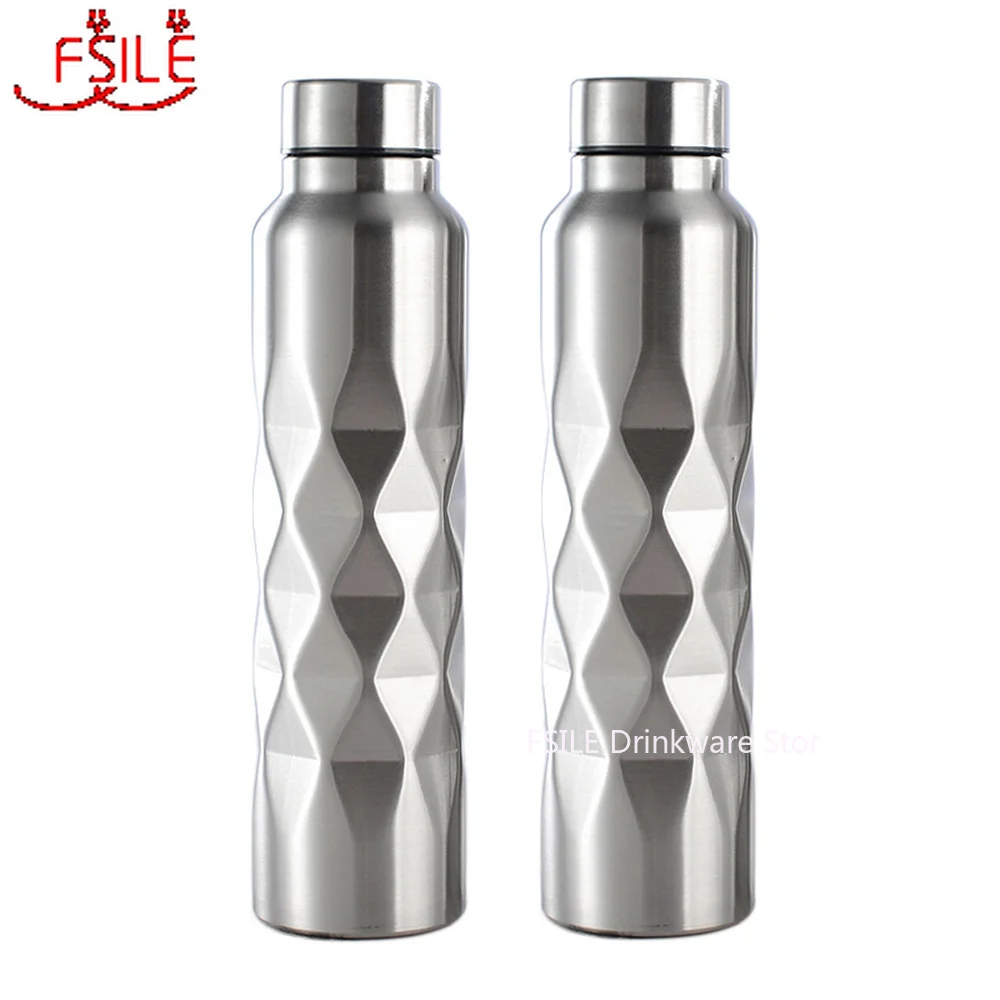 1000 мл Однослойная бутылка для воды из нержавеющей стали (не термос) спортивные