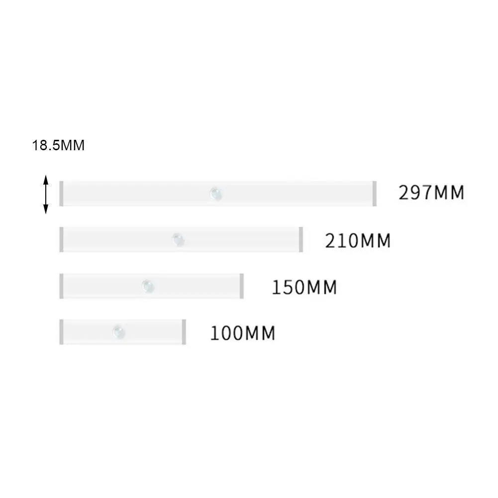 

6/10/14/20 LED USB Charging Cabinet Light Magnetic Sensor Home With Light Motion Closet For Kitchen Bedroom Strip Night Use D0R6