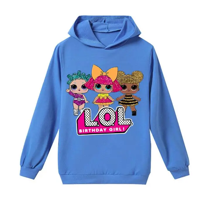 L.O.L. Girl Sweatshirt Children Hoodies Dolls Costume Kid Jacket For Girls Outwear Zip Hooded Coat clothes | Игрушки и хобби