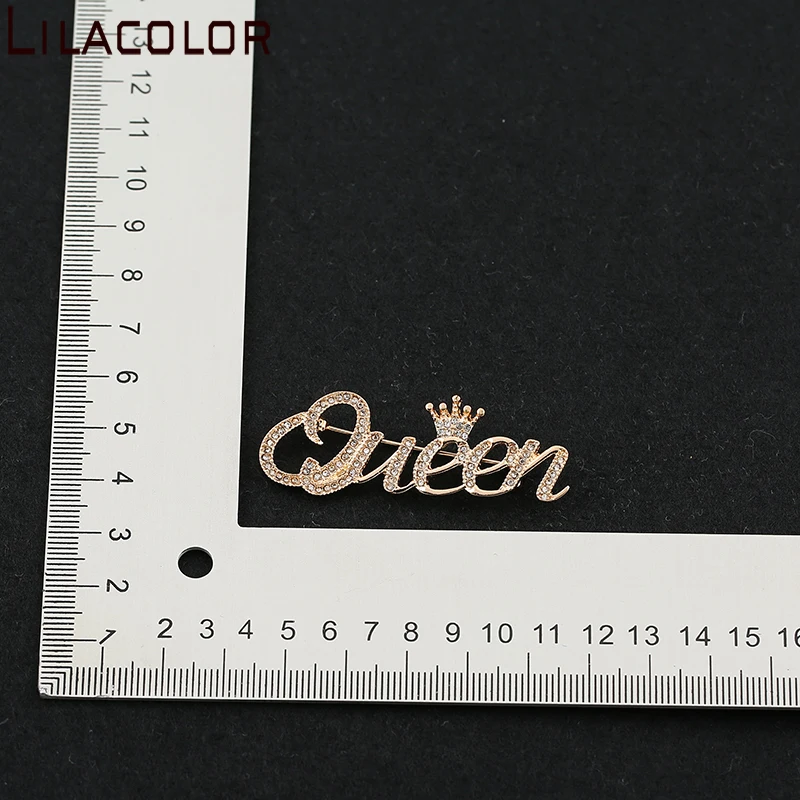 Lilacolor Роскошные Булавки в форме королевы короны для женщин блестящие Кристаллы