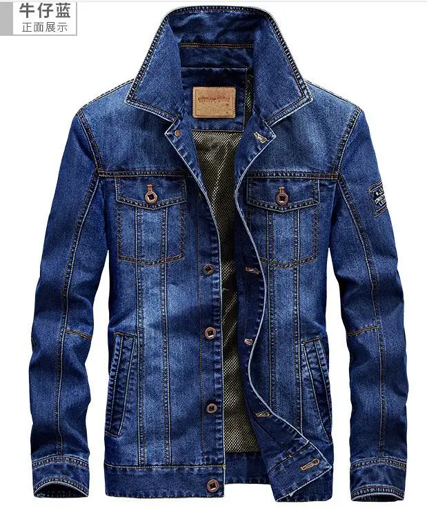 Брендовая мужская джинсовая куртка в стиле ретро высококачественная
