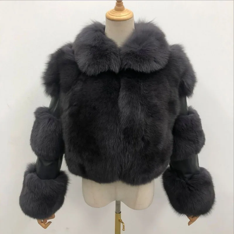 Especially Female Faux Fur Coat Jacket 2021 Fluffy Designer European and American Trends Street Fashion Leather Jacket Women
