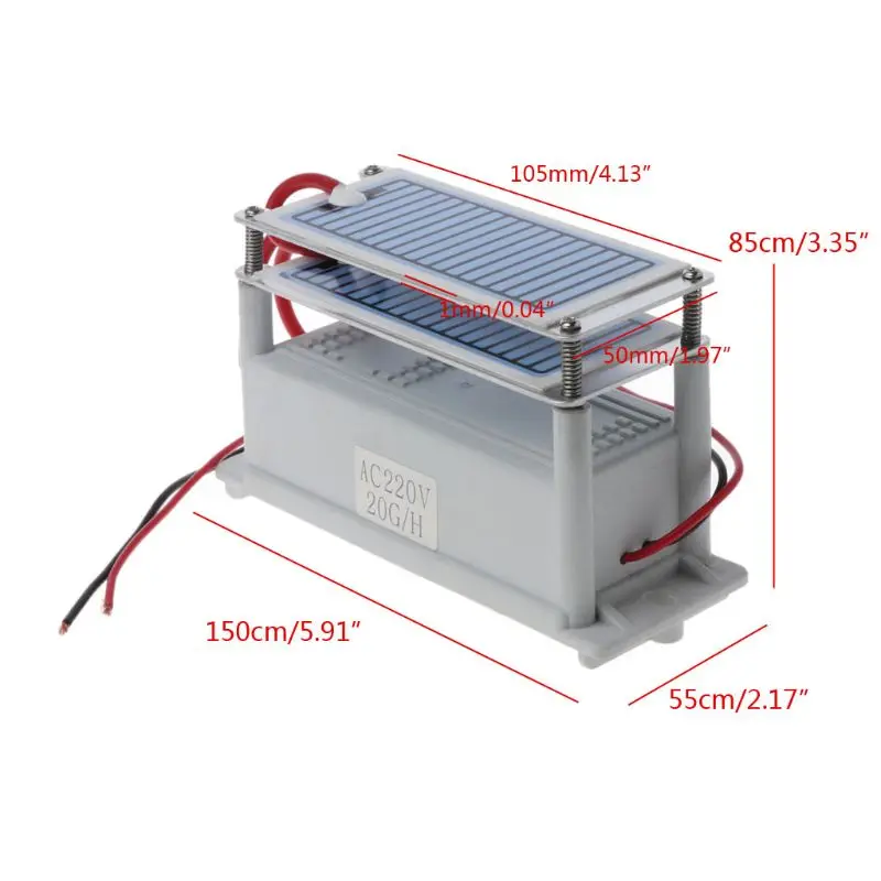 

20g/H Ozone Generator Integrated Ceramic Plate AC 220V Ozonizer Air Purifier for Dryer Dishwasher