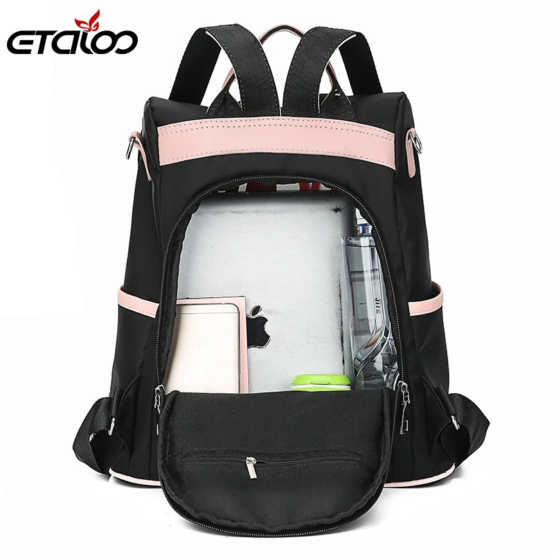 Женский холщовый рюкзак из ткани Оксфорд водостойкие школьные ранцы карамельных