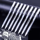 5 шт. жирорастворимые белыми чернилами 1 мм гелевые ручки выделить яркий белый тонколинейная ручка Фото Альбом DIY фломастеры для рисования искусство