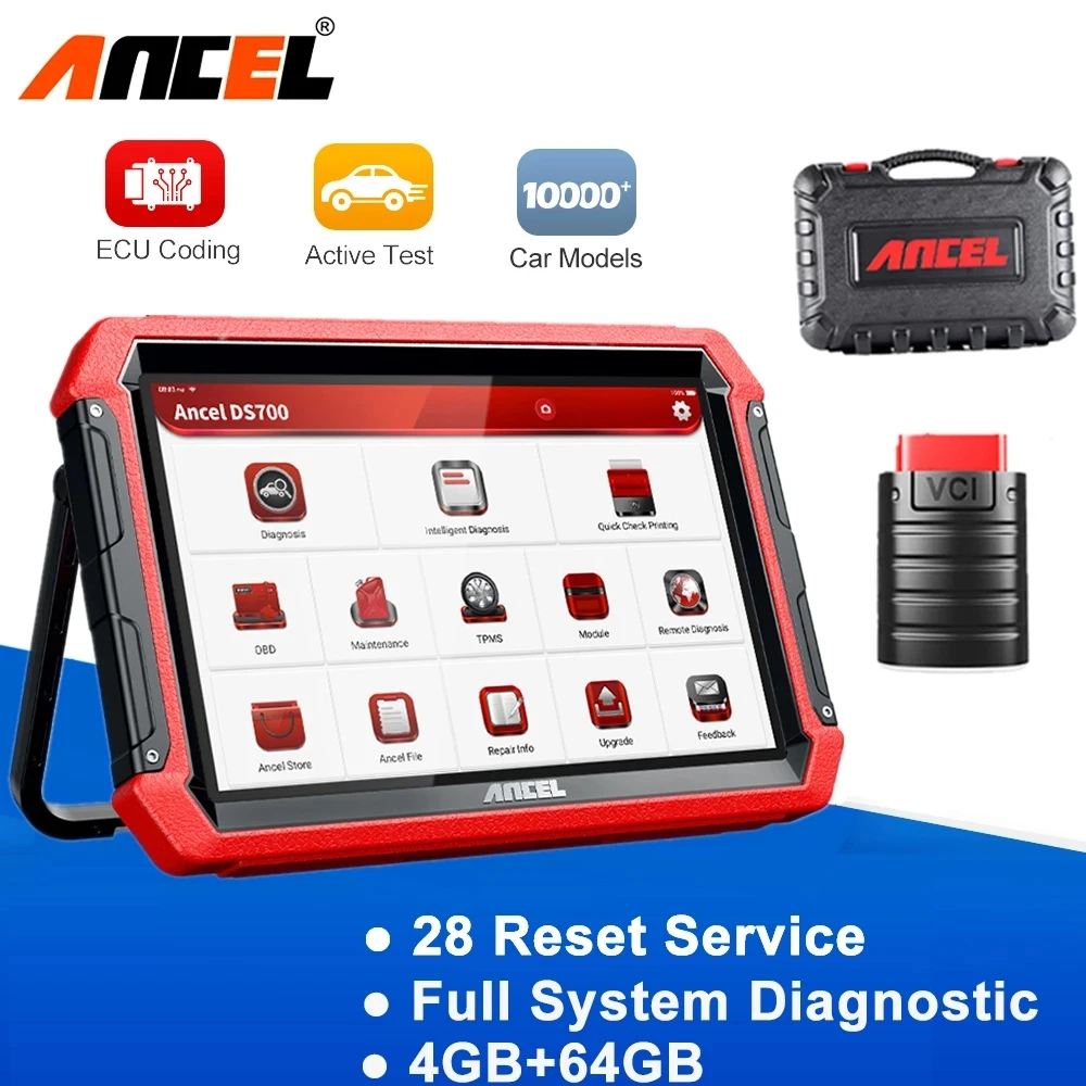 

Ancel DS700 OBD2 автомобильные инструменты, профессиональное кодирование ЭБУ, TPMS SAS SRS сброс масла, полная система, Автомобильные диагностические и...