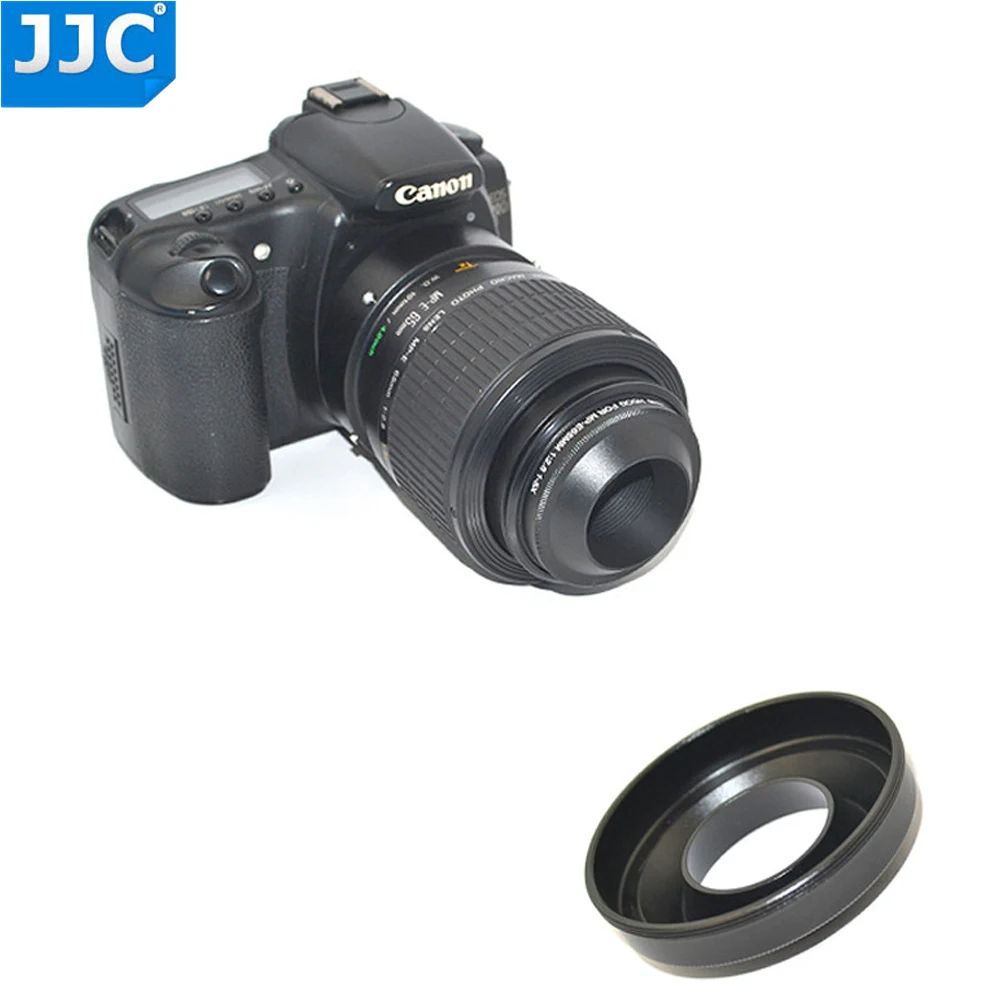 JJC бленда объектива винт для CANON MP E 65 мм f/2 8 1 5x макро фото заменяет E65|Бленды| |