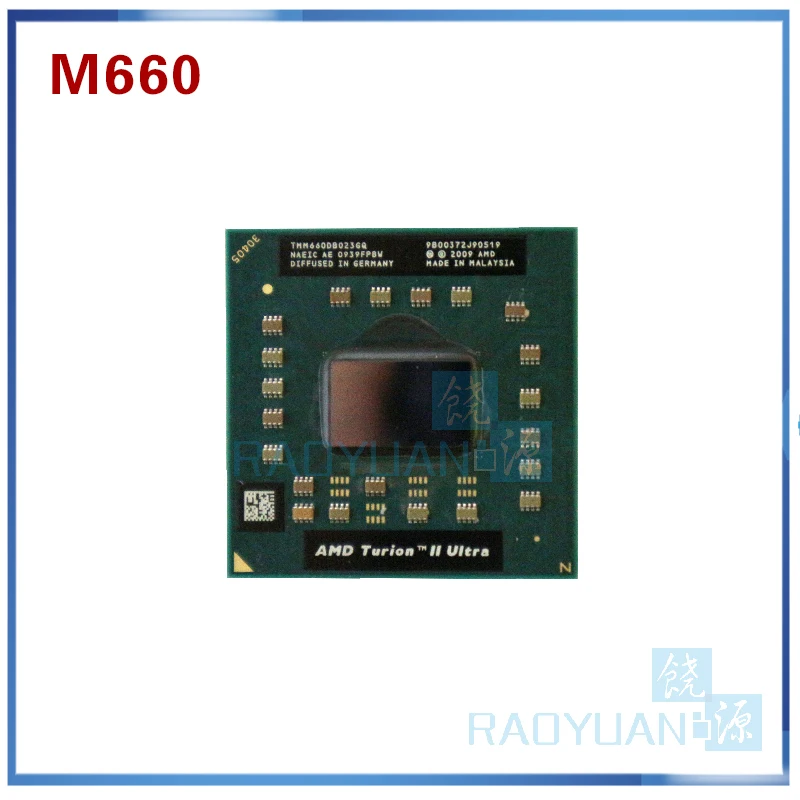 AMD Turion II Ультра двухъядерный мобильный TMM660 TMM660DB023GQ M660 2,7G 2M cpu latop процессор Socket S1(S1g3