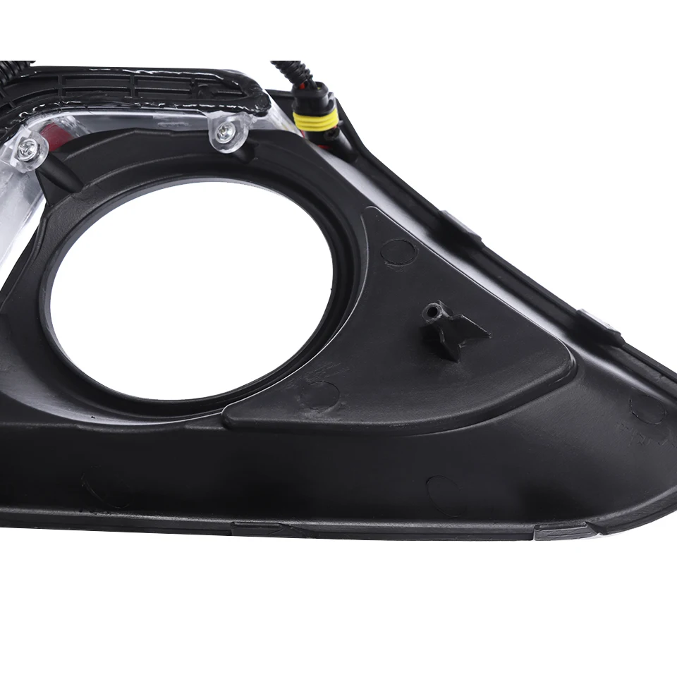 

1 set car for Hyundai GRAND I10 2014 2015 2016 LED DRL Daytime Running Lights Daylight 12V ABS Fog Lamp Cover