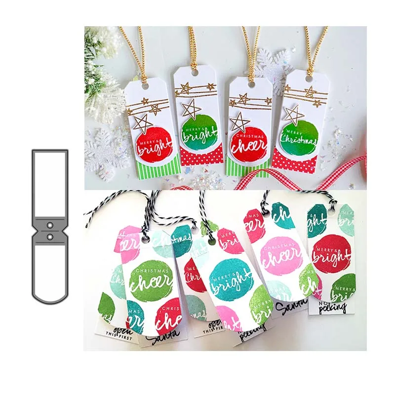 Металлические штампы рождественские этикетки поделки трафарет для сделай сам