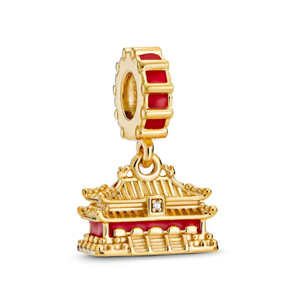 Баофу новые серебряные бусины 925 пробы блестящие запрещено город Шарм Подвеска