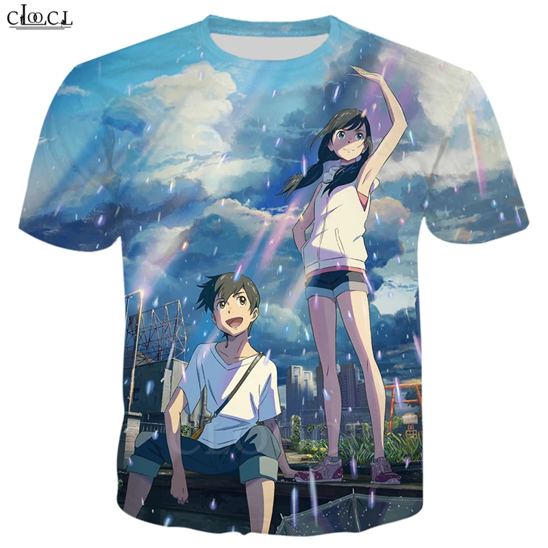 Футболка с японским аниме персонажем Амано Хина для мужчин и женщин футболки 3D