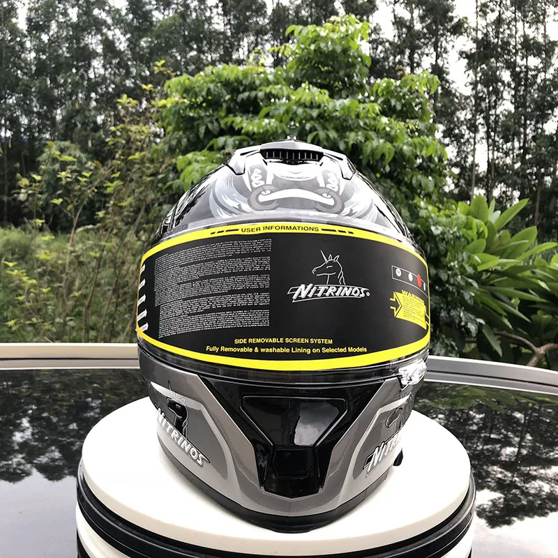 Бренд NITRINOS полный шлем для верховой езды шлемы Capacete двойной объектив защитный шлем хорошее качество ECE