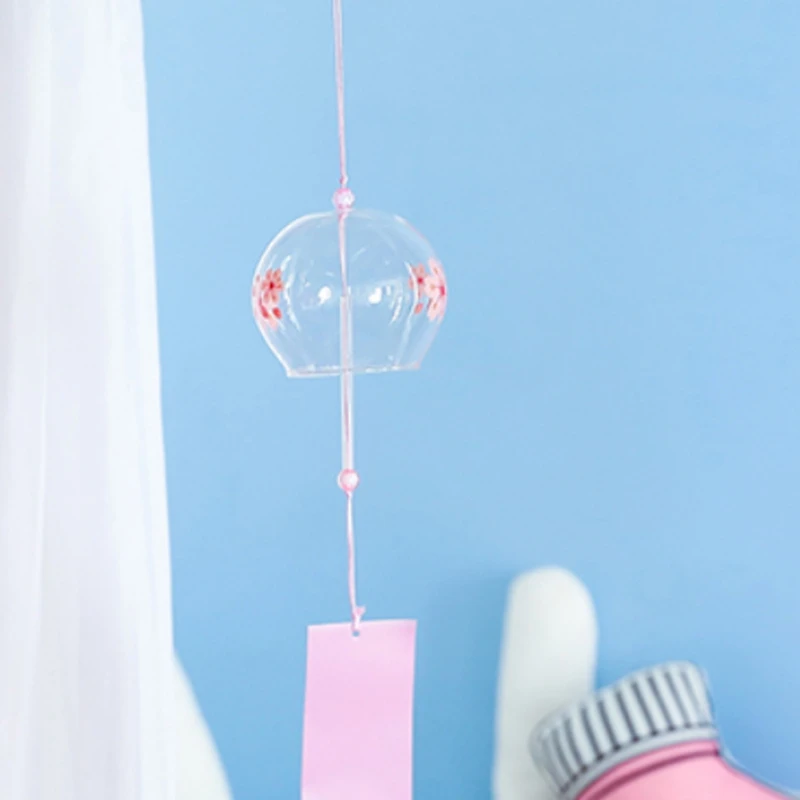 Стеклянный ветряной Колокольчик в стиле цветущей вишни креативный