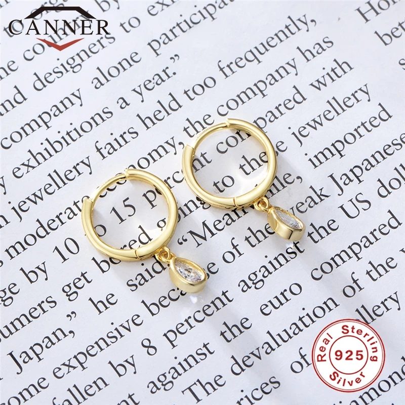 Женские серьги кольца из серебра 925 пробы с фианитами|Серьги-кольца| |