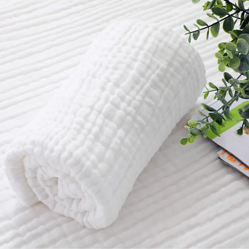 Муслиновое детское полотенце хлопковое газовое супер мягкое банное s 6 слоев 2