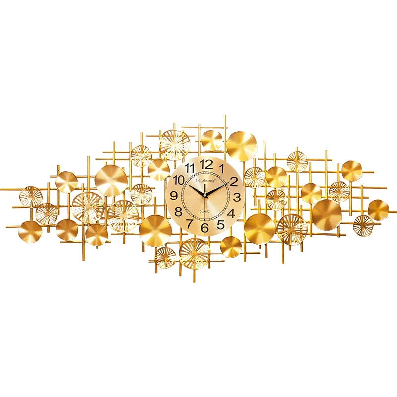

Роскошные Настенные часы для спальни, цифровые большие золотые креативные настенные часы в скандинавском стиле, современный дизайн, zclock ...